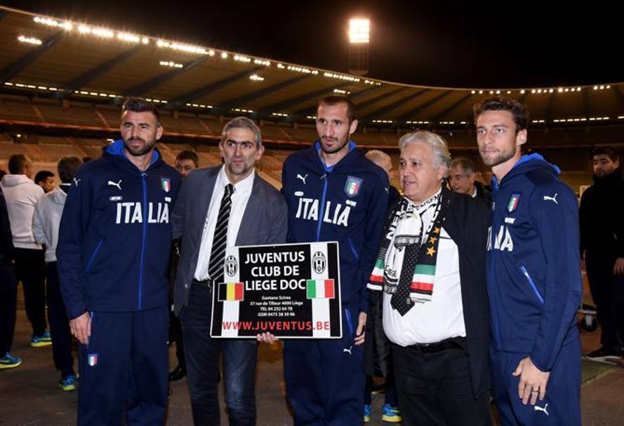 Andrea Barzagli, Giorgio Chiellini e Claudio Marchisio. Getty Images